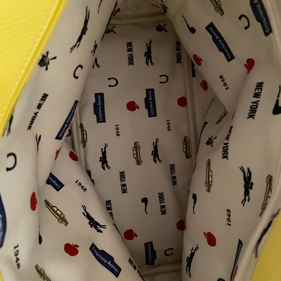 Longchamp New York City Theme Yellow Tote - Picture 3 of 4